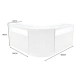 Set Mostradores Comerciales con Luz LED "IRIS"  CM60+ 2x B1200 – Blanco
