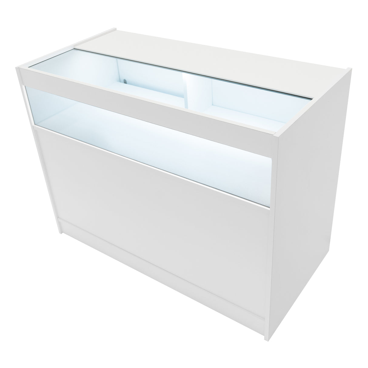 Set Mostradores Comerciales con Luz LED "IRIS"  CM60+ 2x B1200 – Blanco