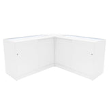 Set Mostradores Comerciales con Luz LED "SELENE"  CM60+ 2x C1500 – Blanco