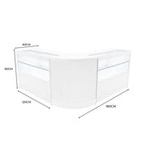 Set Mostradores Comerciales con Luz LED "SELENE"  CM60+ 2x C1500 – Blanco