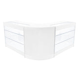 Set Mostradores Comerciales con Luz LED "HELIOS"  CM60+ 2x K1200 – Blanco