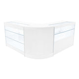 Set Mostradores Comerciales con Luz LED "HERA" CM60 + K1200 + C1200 – Blanco