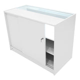 Set Mostradores Comerciales con Luz LED "TRITON" CM60 + K1200 + B1200 – Blanco