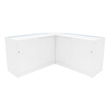 Set Mostradores Comerciales con Luz LED "TRITON" CM60 + K1200 + B1200 – Blanco