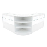 Set Mostradores Comerciales con Luz LED "ANDROMEDA" LM60+ 2x C1200 – Blanco