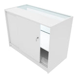 Set Mostradores Comerciales con Luz LED "ANDROMEDA" LM60+ 2x C1200 – Blanco