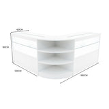Set Mostradores Comerciales con Luz LED "ANDROMEDA" LM60+ 2x C1200 – Blanco