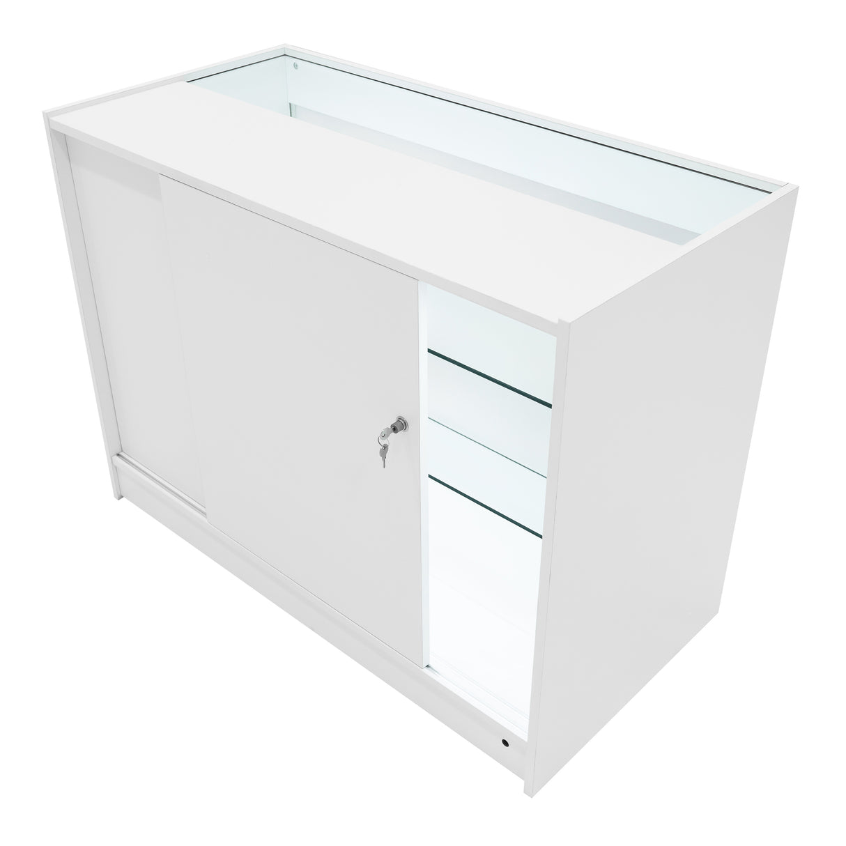 Set Mostradores Comerciales con Luz LED "APOLLO" LM60+ 2x K1200 – Blanco