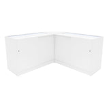 Set Mostradores Comerciales con Luz LED "HARMONIA" LM60 + B1200 + C1200 – Blanco