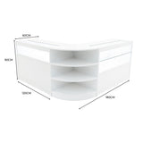 Set Mostradores Comerciales con Luz LED "HARMONIA" LM60 + B1200 + C1200 – Blanco