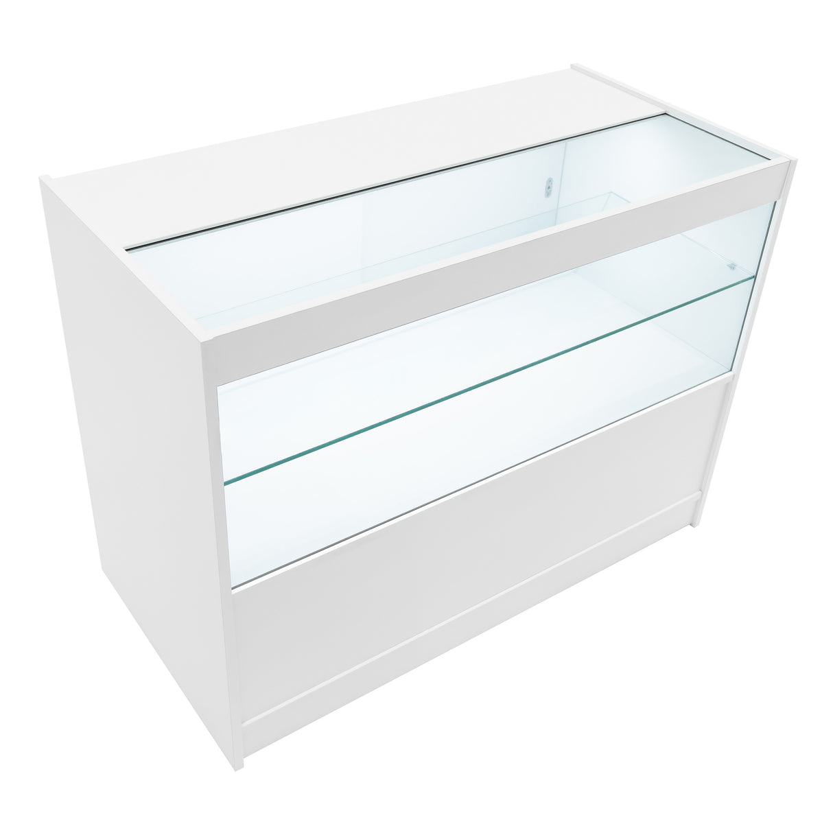 Set Mostradores Comerciales con Luz LED "HARMONIA" LM60 + B1200 + C1200 – Blanco