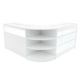 Set Mostradores Comerciales con Luz LED "DEMETER" LM60 + K1200 + B1200 – Blanco
