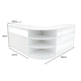 Set Mostradores Comerciales con Luz LED "DEMETER" LM60 + K1200 + B1200 – Blanco