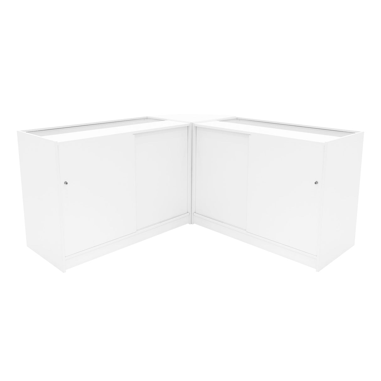 Set Mostradores Comerciales con Luz LED "CALLIOPE" LM60 + K1200 + C1200 – Blanco