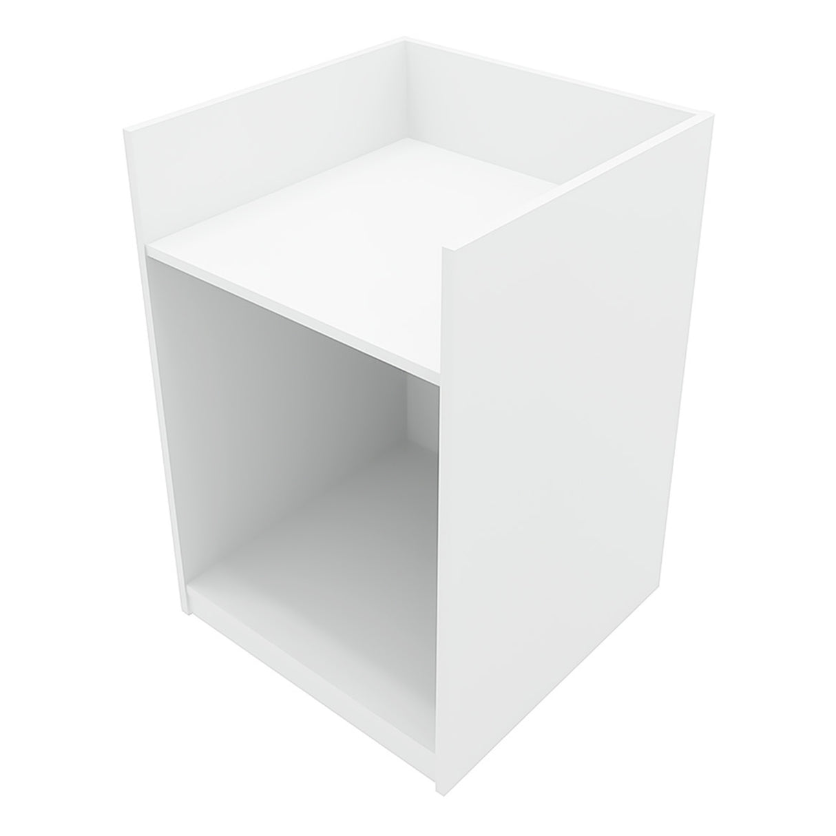 Set Mostradores Comerciales con Luz LED "LUNA" CM60 + 2xB1200 + TB60 – Blanco