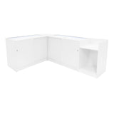 Set Mostradores Comerciales con Luz LED "ARIES" CM60 + 2xK1200 + TB60 – Blanco