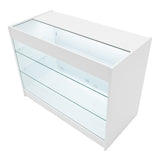 Set Mostradores Comerciales con Luz LED "ARIES" CM60 + 2xK1200 + TB60 – Blanco