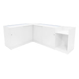 Set Mostradores Comerciales con Luz LED "SAGITTARIUS " LM60 + 2xB1200 + TB60 – Blanco