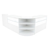 Set Mostradores Comerciales con Luz LED "ECLIPSE" LM60 + 2xC1200 + TB60 – Blanco