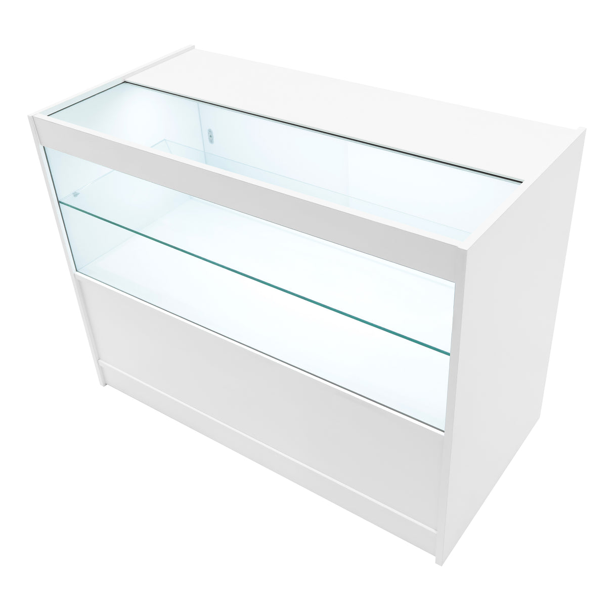 Set Mostradores Comerciales con Luz LED "ECLIPSE" LM60 + 2xC1200 + TB60 – Blanco