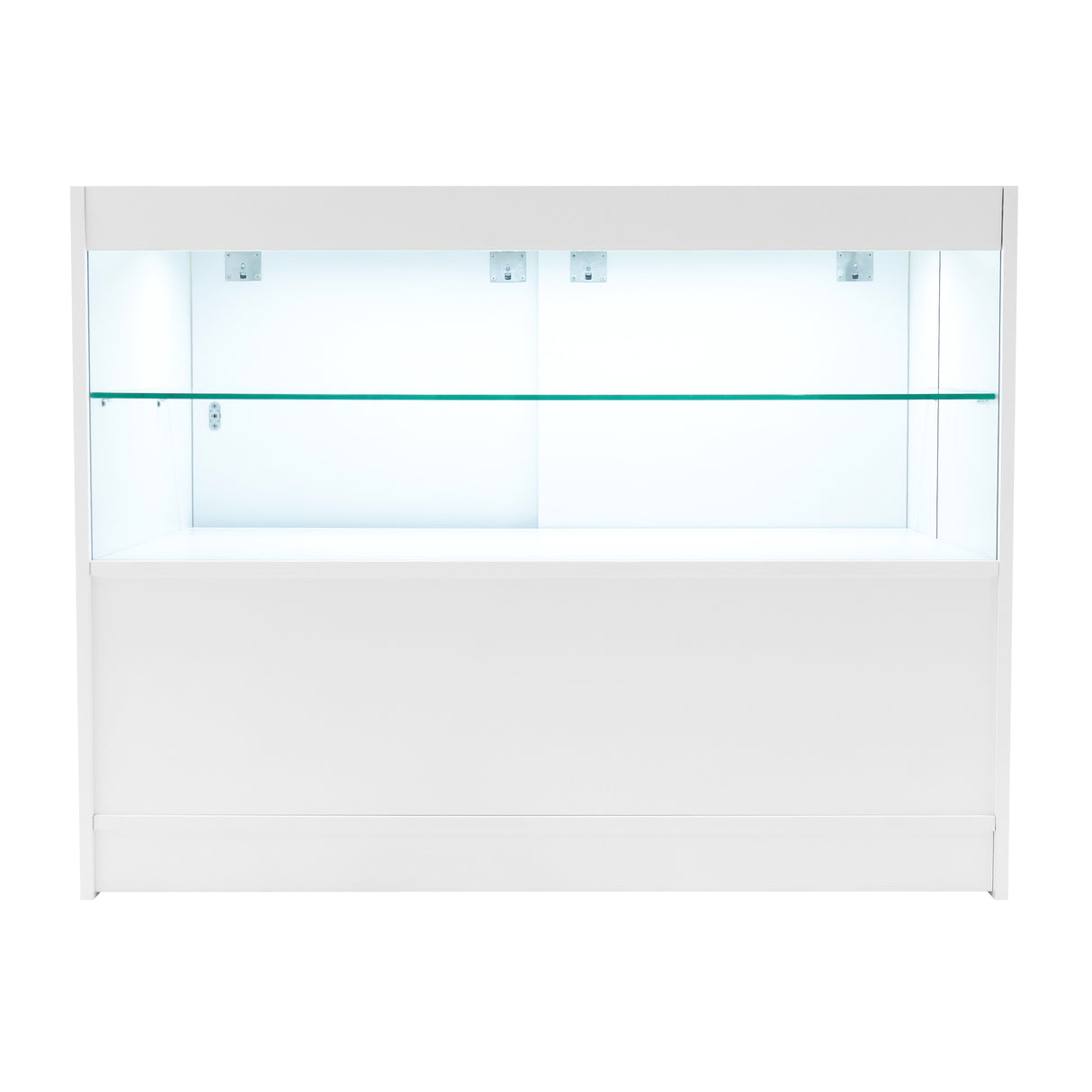 Set Mostradores Comerciales con Luz LED "ECLIPSE" LM60 + 2xC1200 + TB60 – Blanco