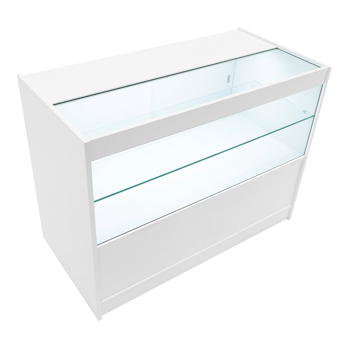 Set Mostradores Comerciales con Luz LED "EUROPA" LM60 + B1200 + C1200 + TB60 – Blanco