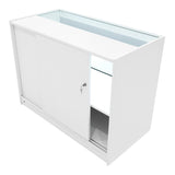 Set Mostradores Comerciales con Luz LED "HYPERION" LM60 + B1200 + K1200 + TB60 – Blanco