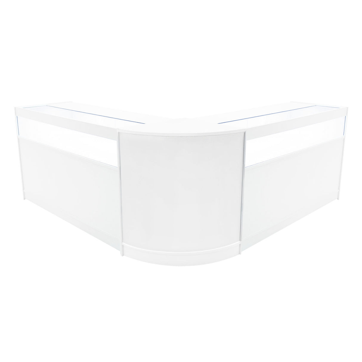 Set Mostradores Comerciales con Luz LED "IRIS"  CM60+ 2x B1500 – Blanco