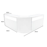 Set Mostradores Comerciales con Luz LED "IRIS"  CM60+ 2x B1500 – Blanco