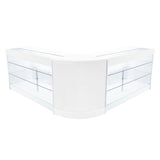 Set Mostradores Comerciales con Luz LED "HELIOS" CM60+ 2x K1500 – Blanco