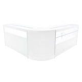 Set Mostradores Comerciales con Luz LED "ADONIS" CM60 + B1500 + C1500 – Blanco