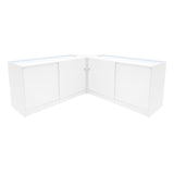 Set Mostradores Comerciales con Luz LED "TRITON" CM60 + K1500 + B1500 – Blanco