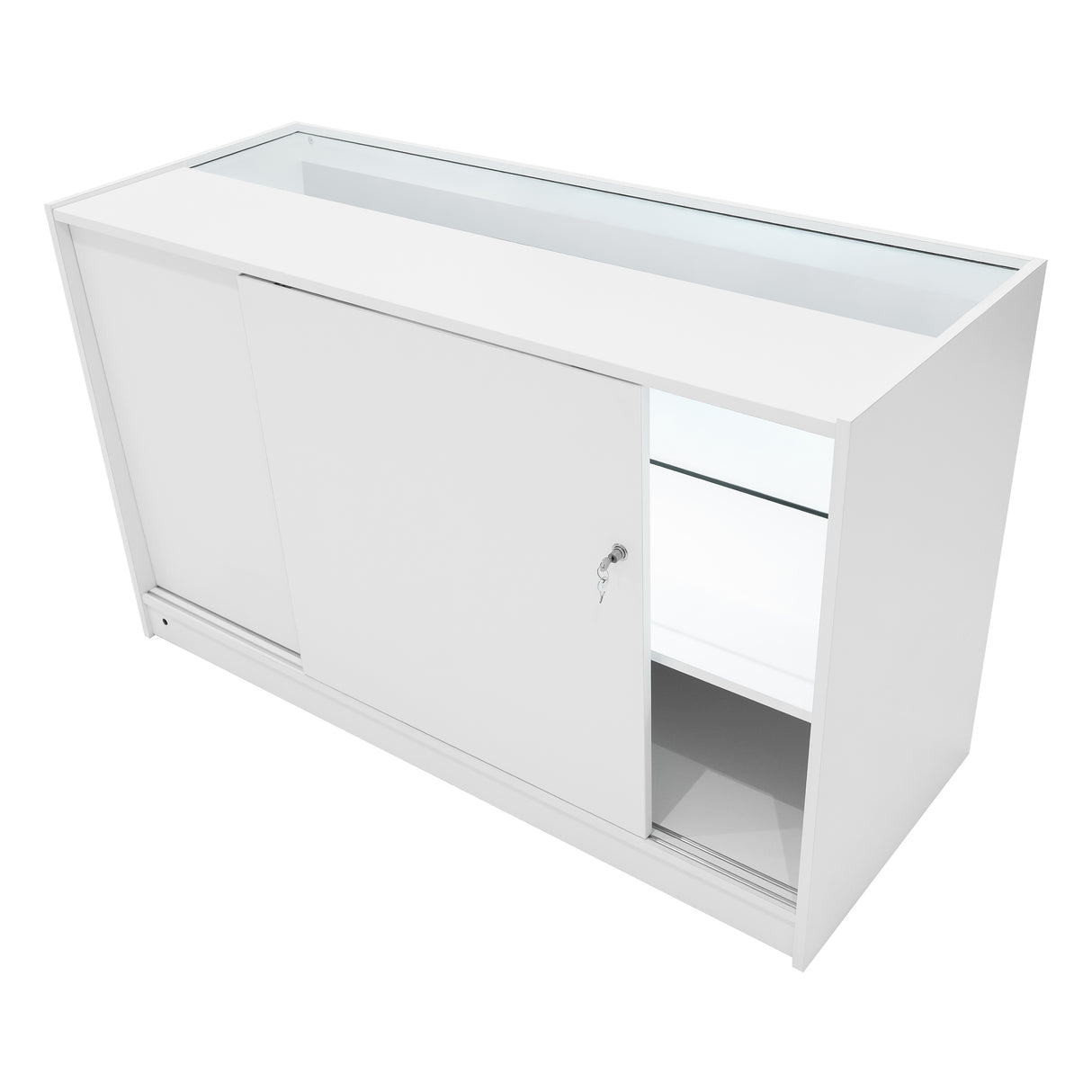Set Mostradores Comerciales con Luz LED "ANDROMEDA" LM60+ 2x C1500  – Blanco