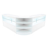 Set Mostradores Comerciales con Luz LED "ANDROMEDA" LM60+ 2x C1500  – Blanco