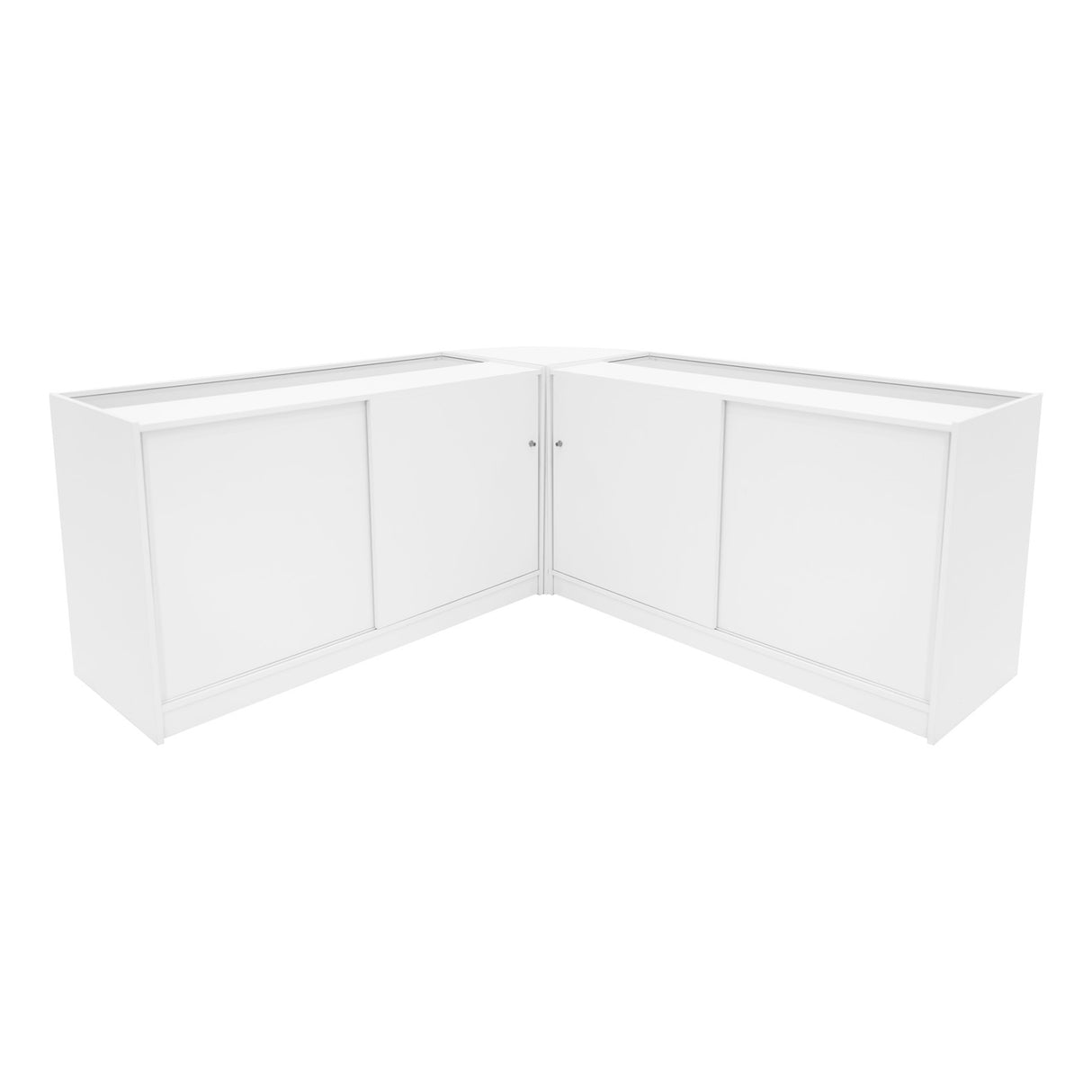 Set Mostradores Comerciales con Luz LED "ANDROMEDA" LM60+ 2x C1500  – Blanco