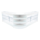 Set Mostradores Comerciales con Luz LED "APOLLO" LM60+ 2x K1500 – Blanco