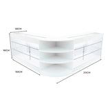 Set Mostradores Comerciales con Luz LED "APOLLO" LM60+ 2x K1500 – Blanco