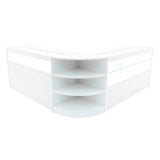 Set Mostradores Comerciales con Luz LED "HARMONIA" LM60 + B1500 + C1500 – Blanco