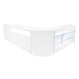 Set Mostradores Comerciales con Luz LED "POLARIS" CM60 + B1500 + K1500 + TB60 – Blanco