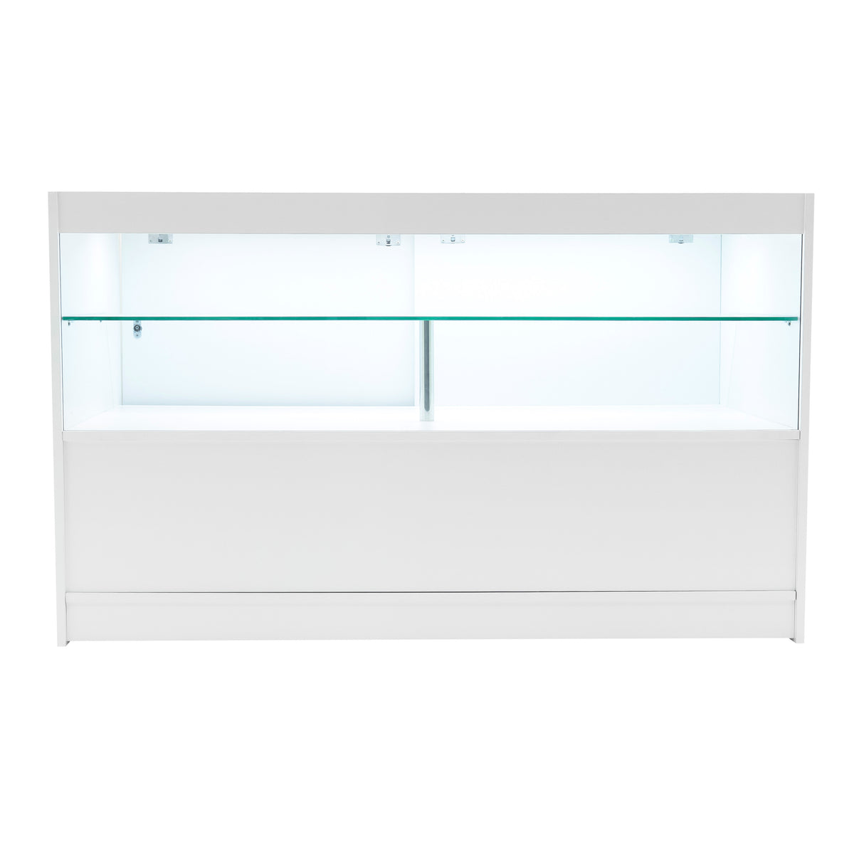 Set Mostradores Comerciales con Luz LED "ECLIPSE" LM60 + 2xC1500 + TB60 – Blanco