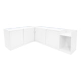 Set Mostradores Comerciales con Luz LED "EUROPA" LM60 + B1500 + C1500 + TB60 – Blanco