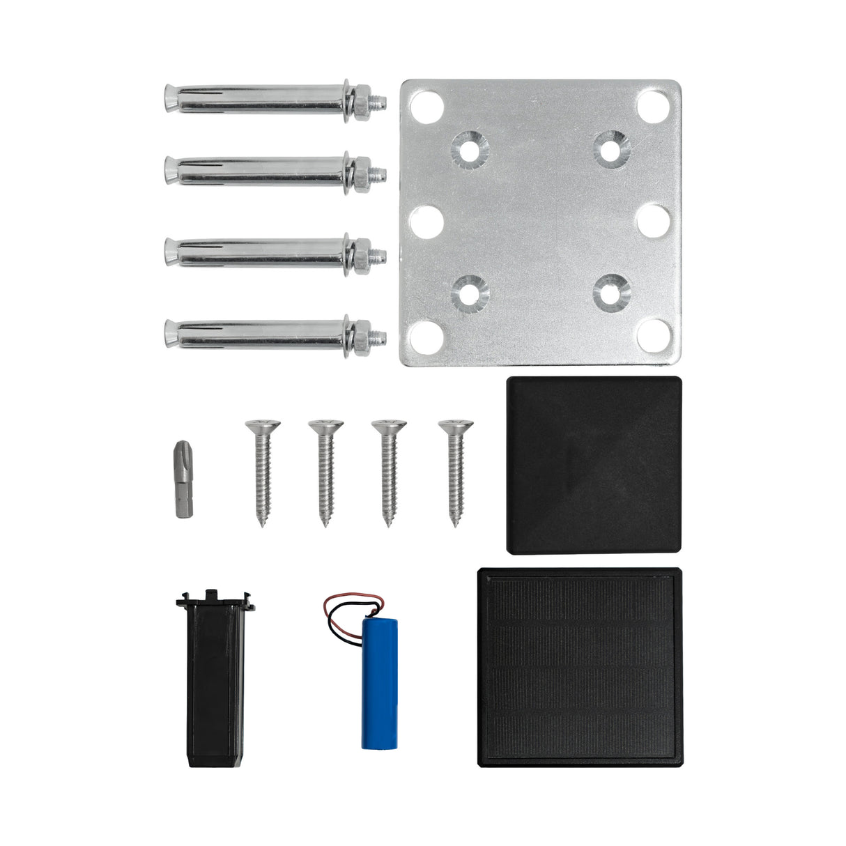 Vallas para exteriores de WPC y Aluminio - 9x Paneles Cuadrados + 1x Oblicuo + 10x Postes con LED | Gris