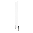 Radiador plano de columna simple en color blanco, con válvulas, mide 1600 x 280 mm, diseño elegante y moderno ideal para calefacción
