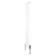 Radiador plano de columna simple en color blanco, mide 1800 mm x 280 mm, con válvulas y un diseño moderno y elegante