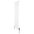 Radiador plano de columna simple en color blanco, con válvulas, dimensiones 1800 mm x 560 mm, diseño moderno y elegante