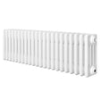 Radiador tradicional de 4 columnas en color blanco, con un diseño rectangular y superficie lisa, ideal para calefacción eficiente