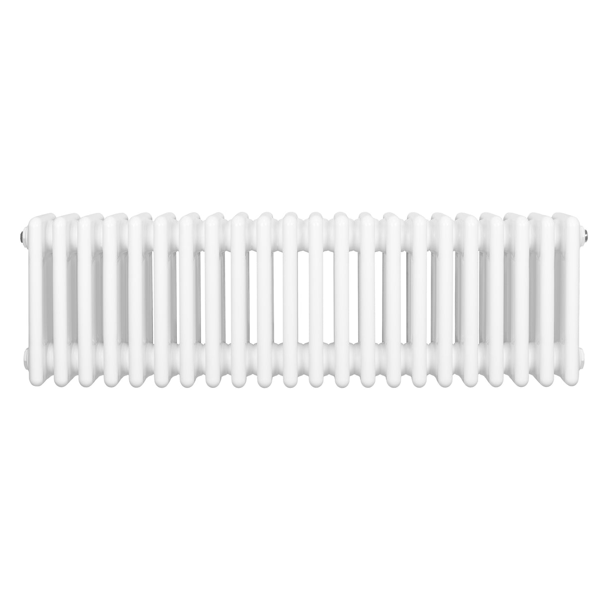 Radiador tradicional de 4 columnas en color blanco, con un diseño elegante y superficie lisa, ideal para calefacción eficiente