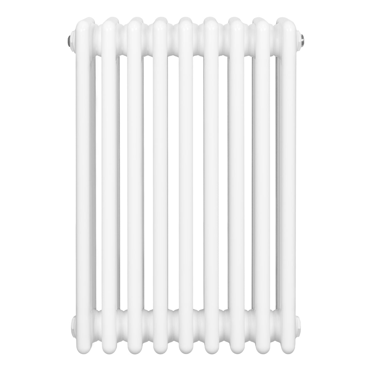 Radiador tradicional de 4 columnas en color blanco, con un diseño elegante y acabado liso, ideal para calefacción eficiente