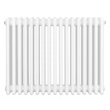 Radiador tradicional de 4 columnas en color blanco, con un diseño elegante y superficie lisa, ideal para calefacción eficiente
