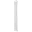 Radiador tradicional de 4 columnas en color blanco, con un diseño alargado y texturizado, ideal para calefacción eficiente en espacios reducidos